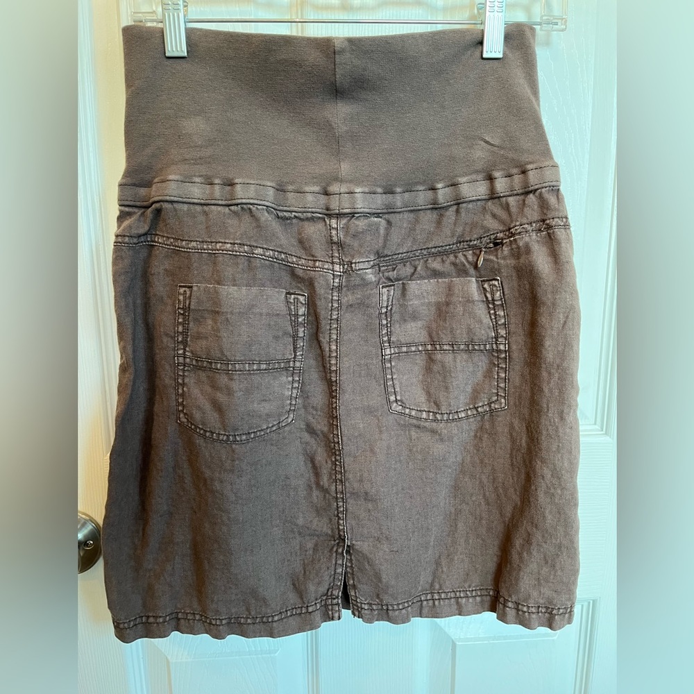 Athleta Lima Linen Fold Over Waist Skirt